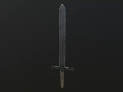 sword Low-poly 3D model 91