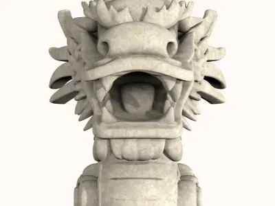 Dragon Head 3D model 5