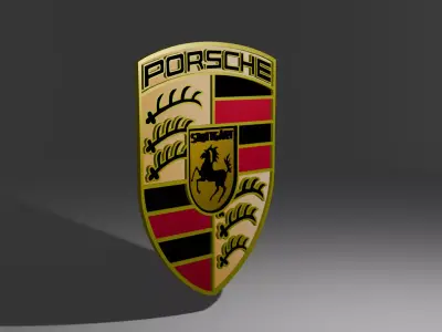Porsche Logo 3D model purchase