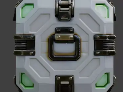 Stylized Sci-Fi Medkit 3D Model Low-poly 3D model