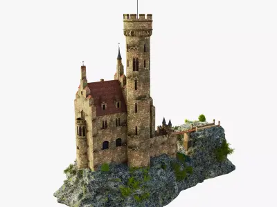 Lichtenstein Castle 3D model