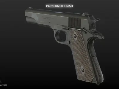 Mobile WWII Weapons Collection Low-poly 3D model