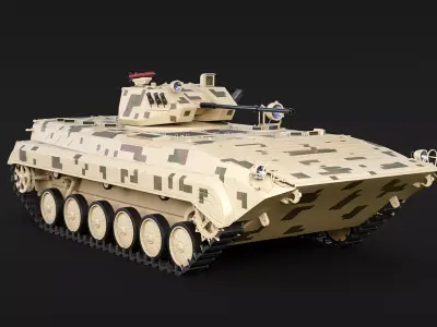 Chinese PLA ZBD-86 IFV Sand Camo 3D model