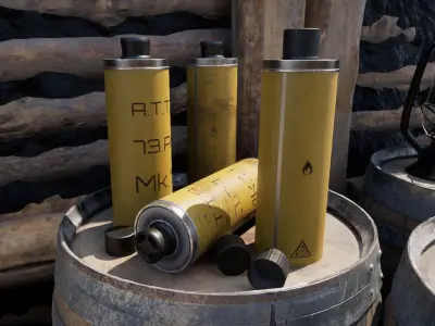 British WW2 No73 Anti-Tank Grenade 3D model