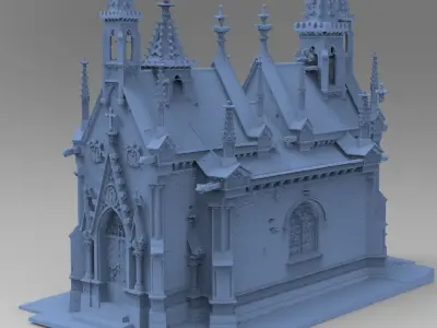 Halloween Mausoleum 1 3D model