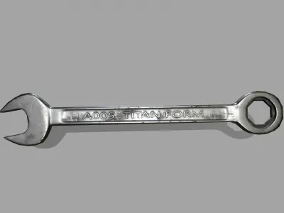 wrench Low-poly 3D model 20