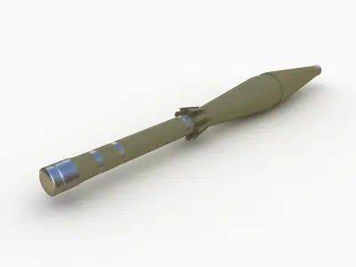 Bazooka missile 3D model