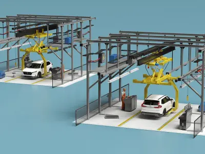  Honda Body Conveyor and Worker 