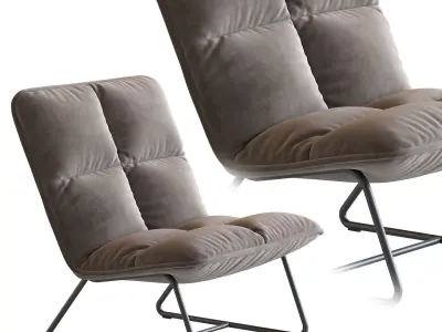 Must Living Kids Lounge Chair Cloud 3D model