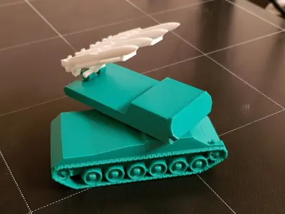 RUSSIAN BUK MISSILES LAUNCHER 3D print model