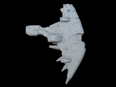 Alien spaceship 3D model buy