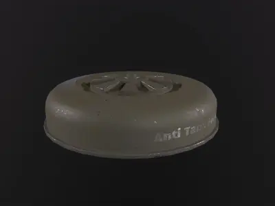 Anti Tank Mine 3D Model Low-poly 3D model