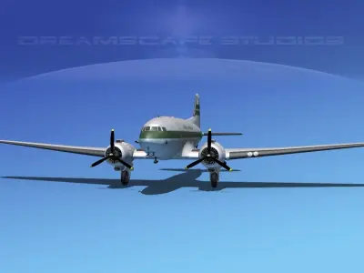 Douglas DC-3 Aer Lingus 3D model