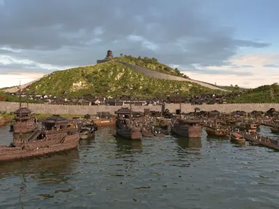 Ancient city 3D model buy