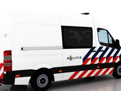 Mercedes Benz Sprinter L2H2 2015 Netherlands Police Crew Van 3D model