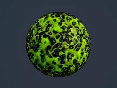 Sci-fi Alien Creature Environment Seamless PBR Texture 18 Texture