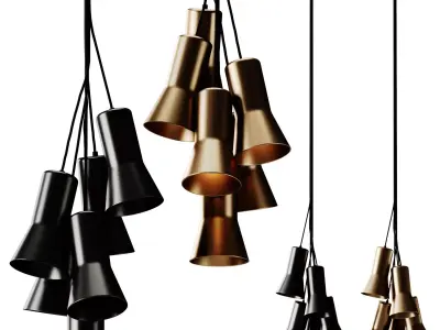 Ross Gardam Silhouette Pendant Lamp 6 3D model