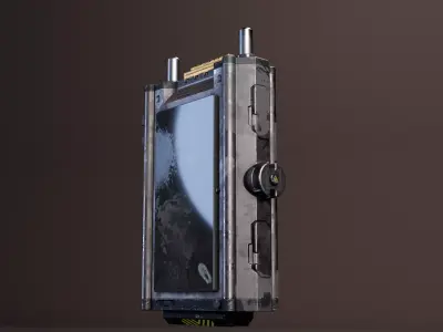 Technical machine controler Low-poly 3D model