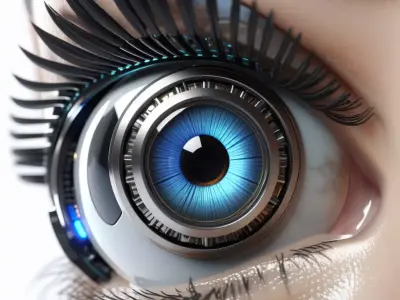Cybernetic Eye Implant 3D Model 3D model