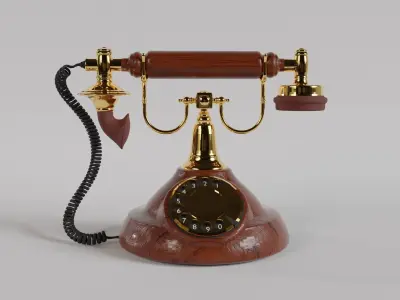 Vintage Telephone 3D model