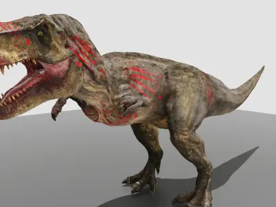 T-rex Dinosaur Low-poly 3D model buy