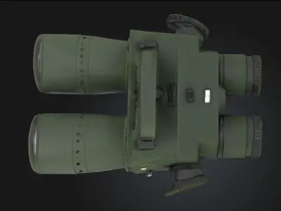 Highly Detailed Binocular Night Vision Goggles 3D Model Tactical 3D model