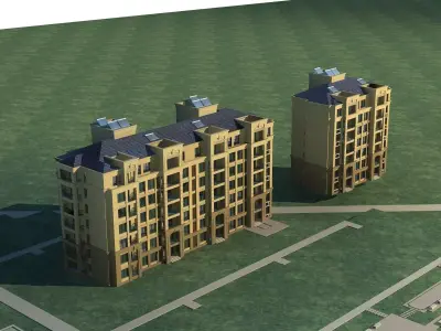 Multi Residential 3D model 24