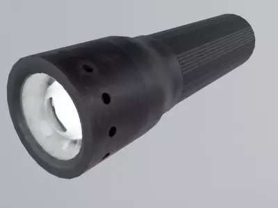 Flashlight - Torch Low-poly 3D model