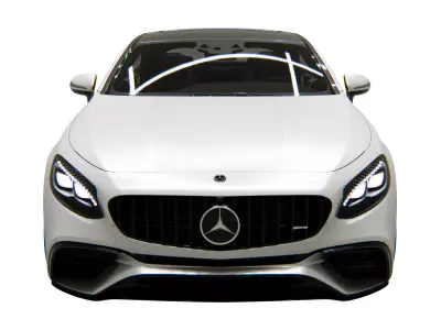 Mercedes-Benz S63 AMG Coupe 2020 Low-poly 3D model