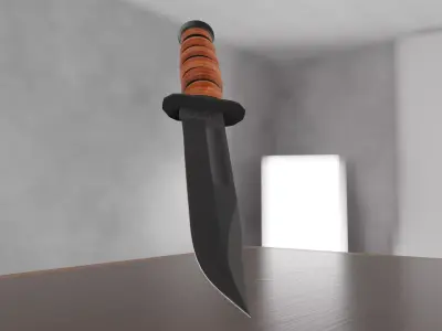K-Bar Knife 3D model