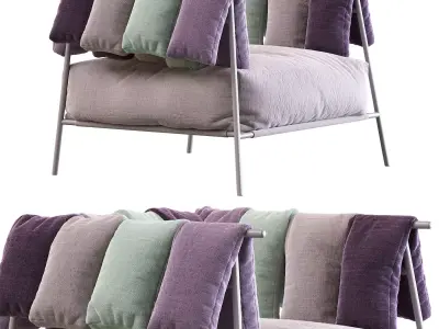 Armchair Tirella by Bonaldo 3D model