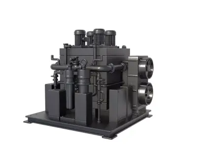 Industrial Sci Fi Engine - science fiction Engine - engine 3D print model