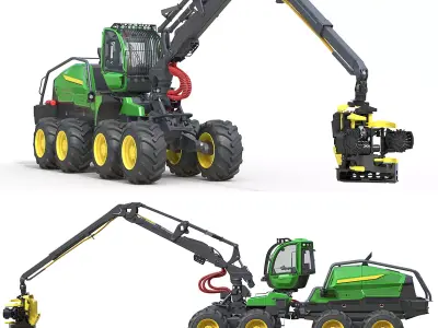 John Deere 1270H Low-poly 3D model