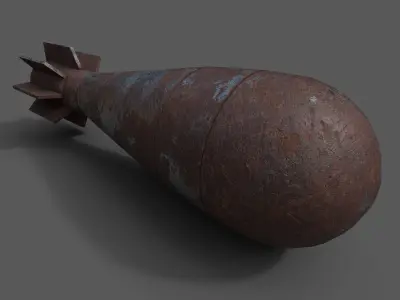 Mortar Projectile 60mm M69 3D model buy