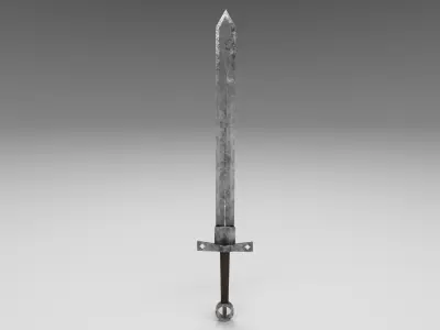 Medieval sword 1 Low-poly 3D model