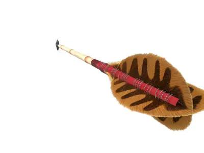 arrow 3d model feathered dart 3D model