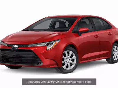 2026 Popular SUV Sedan Low Poly Vehicle Pack 11 Models 3D