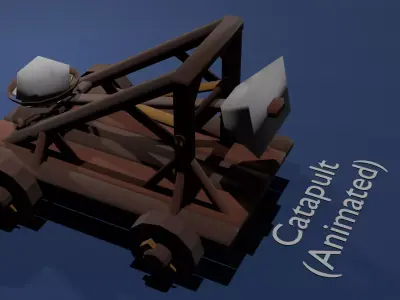 Siege Weapons Asset Pack Low-poly 3D model