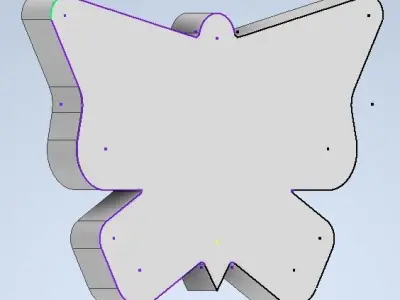 3D Design of butterfly 3D model