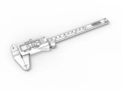 Digital Vernier Calipers 3D model purchase