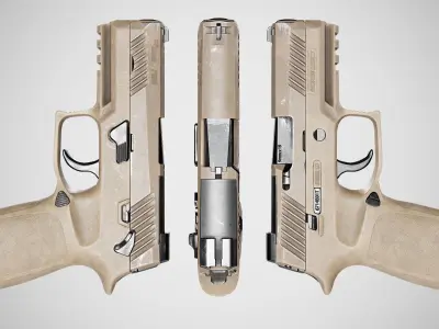 Sig Sauer P320 Low-poly 3D model purchase