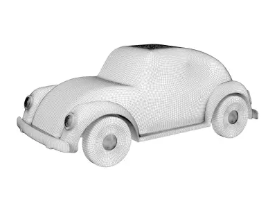 Plastic toy machine 3D model