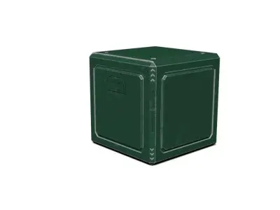 metal box Free low-poly 3D model