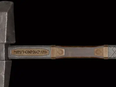 Hammer Low-poly 3D model Low-poly 3D model buy