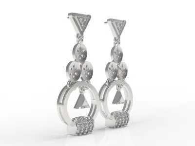 Diamond Pendant Set 32 3D print model