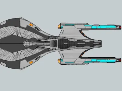 Refit model of an Arbiter class battleship 3D print model