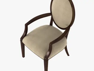 Nancy Corzine Oval Back Arm and Side chair 3D model