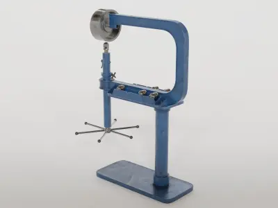 Garage - English wheel panel former Low-poly 3D model