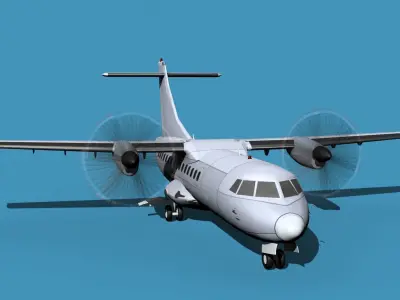 ATR-42-320 Bare Metal 3D model