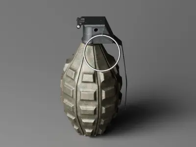 Hand Grenade 3D Model Low-poly 3D model